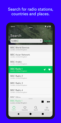 Captura de pantalla de Radio Garden
