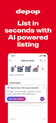 Captura de pantalla de Depop - Buy & Sell Clothes