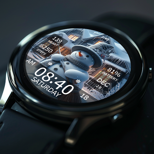Captura de pantalla de Key WF55 Snowman Watch Face
