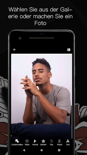 Foto Tattoo Simulator Screenshot