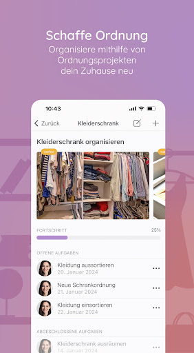 BeTidy » Putzplan & Ordnung Screenshot