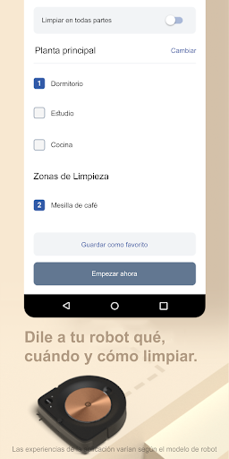 Captura de pantalla de iRobot Home (Classic)