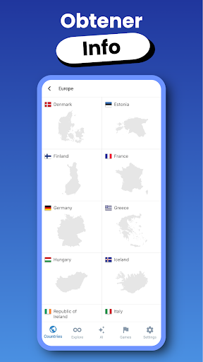 Captura de pantalla de Mapa del mundo & Países