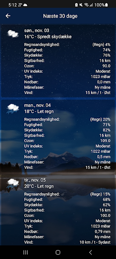 Captura de pantalla de Pronóstico del tiempo