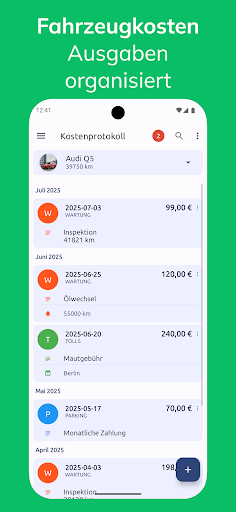Fuelio: Tanken App,Fahrtenbuch Screenshot