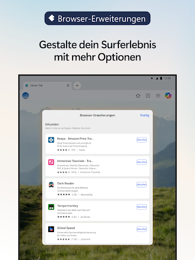 Microsoft Edge: KI-Browser Screenshot