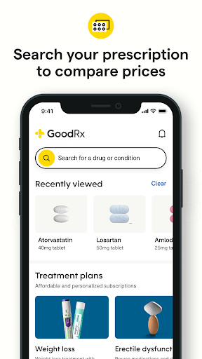 Captura de pantalla de GoodRx: Cupones para Medicina