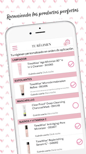 Captura de pantalla de Mary Kay® Analizador de piel