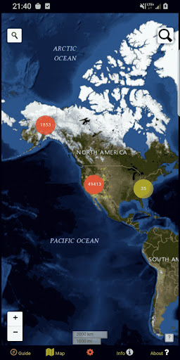 Captura de pantalla de BLM Public Lands Map Guide USA