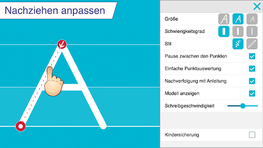 Ich schreibe in Druckschrift Screenshot