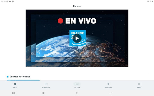 Captura de pantalla de FRANCE 24 - Noticias 24/7
