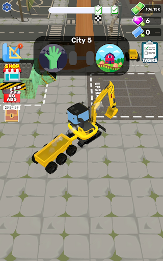 Dozer Demolish: Stadtabriss Screenshot