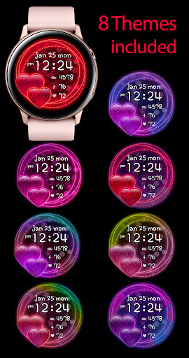 Sweet Hearts Watch Face screenshot