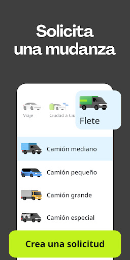Captura de pantalla de inDrive. Viajes alternativos