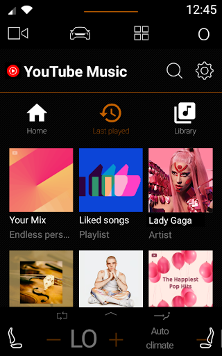 Captura de pantalla de YouTube Music