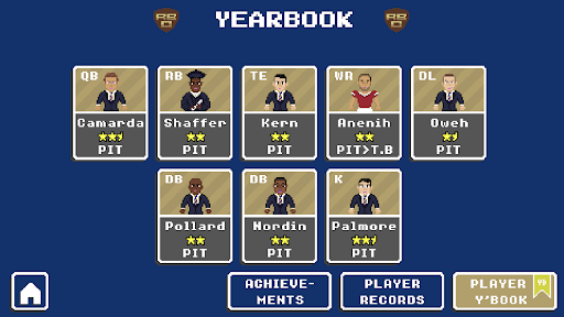 Captura de pantalla de Retro Bowl College