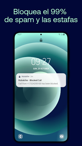Captura de pantalla de Robokiller - bloquear llamadas