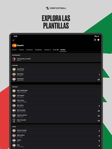 Captura de pantalla de OneFootball: Resultados Fútbol