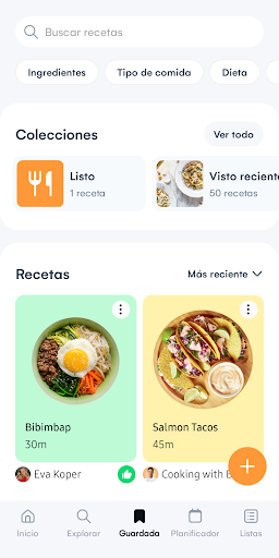 Captura de pantalla de Samsung Food: Plan de comidas