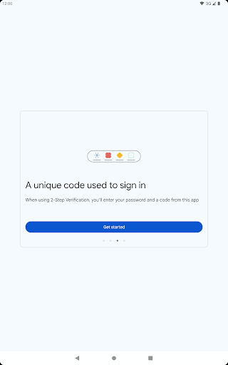 Captura de pantalla de Google Authenticator
