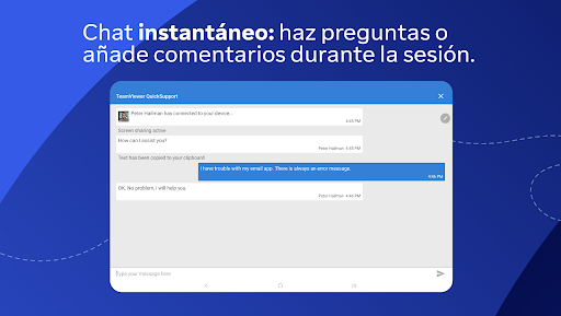 Captura de pantalla de TeamViewer QuickSupport