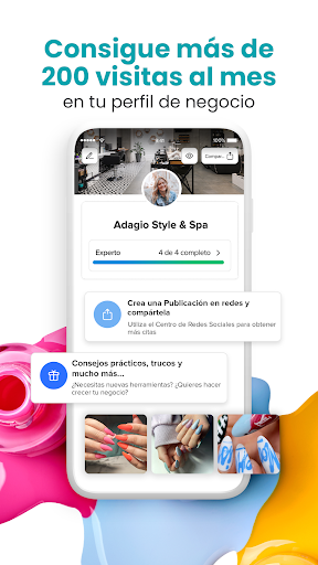 Captura de pantalla de Booksy Biz: para negocios