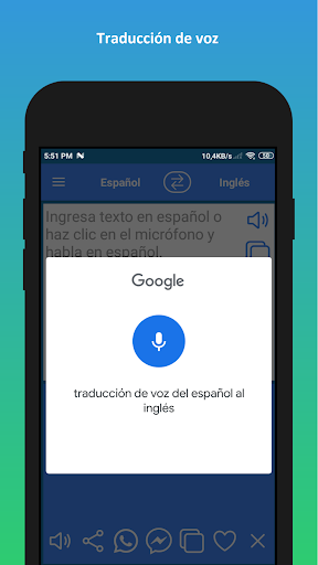 Captura de pantalla de Traductor de ingles a español