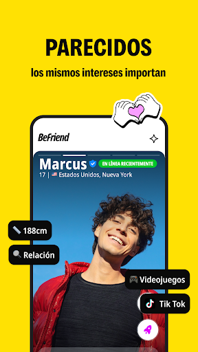Captura de pantalla de BeFriend - Nuevos amigos