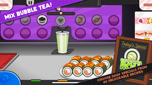 Captura de pantalla de Papa's Sushiria To Go!