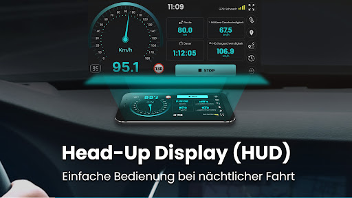 Geschwindigkeitsmesser GPS HUD Screenshot