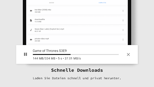 Privater Browser Inkognito App Screenshot