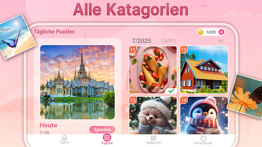 Tägliche Puzzles Screenshot