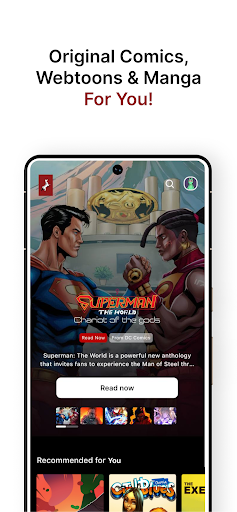 Captura de pantalla de Zebra Comics: Webtoons & Manga
