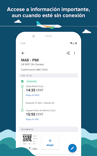 Captura de pantalla de TripIt: Planificador de viajes