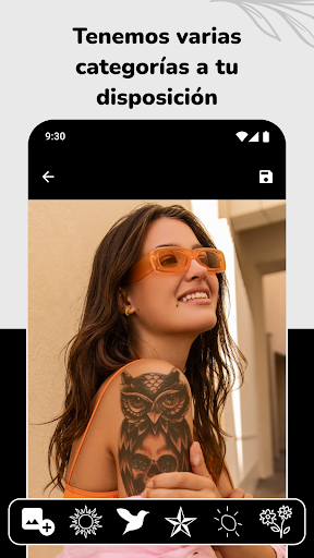 Captura de pantalla de Simular y Diseñar Tatuajes