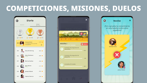 Captura de pantalla de QuizzLand quiz de conocimiento
