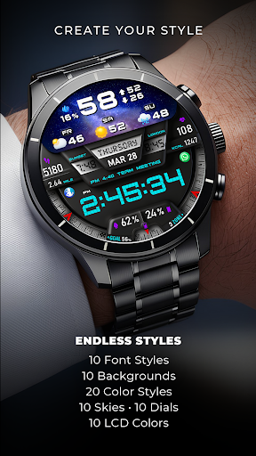 PER27 Digital Watch Face screenshot