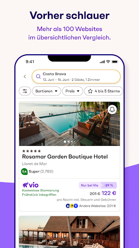 Vio: Hotel- & Reiseangebote Screenshot