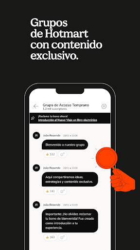 Captura de pantalla de Hotmart
