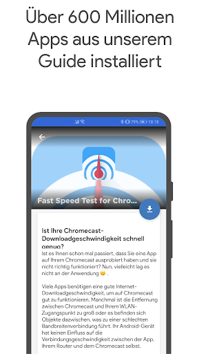 Apps für Chromecast Screenshot