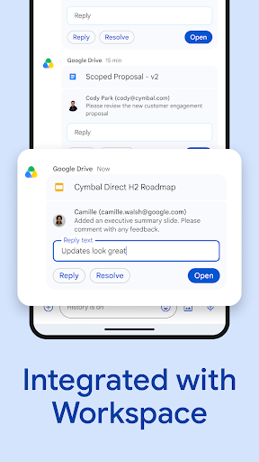 Google Chat screenshot
