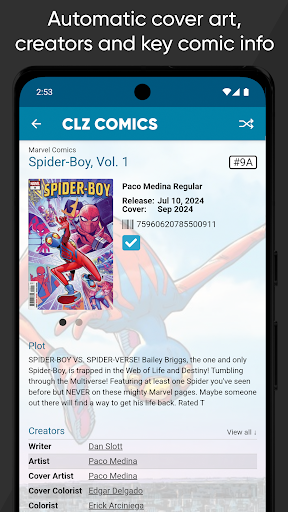 Captura de pantalla de CLZ Comics - para tus cómics