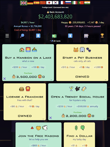 Idle Trillionaire: Money Game Screenshot