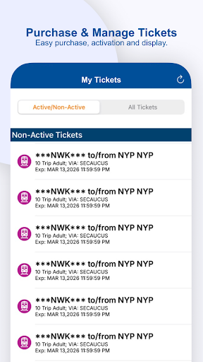 NJ TRANSIT Mobile App screenshot