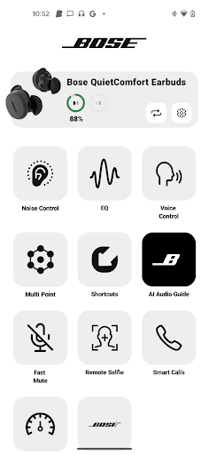 Captura de pantalla de Bose QC Earbuds