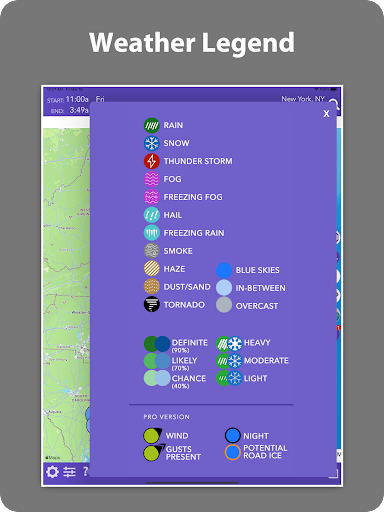 Fahrwetter: Straßenbedingungen Screenshot