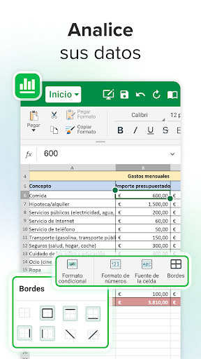 Captura de pantalla de MobiOffice: Word, Sheets, PDF