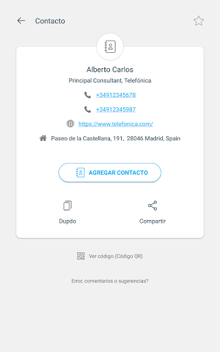 Captura de pantalla de Escáner de código QR