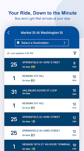NJ TRANSIT Mobile App screenshot