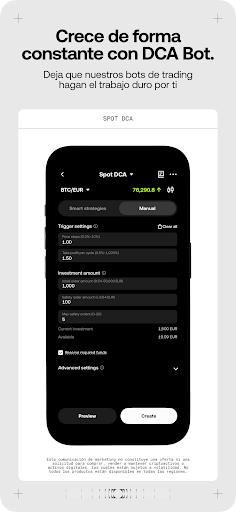 Captura de pantalla de OKX: Compra Bitcoin & cripto
